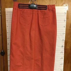 CHRISTOPHER & BANKS  women’s skirt w/panels and back pockets sz 10